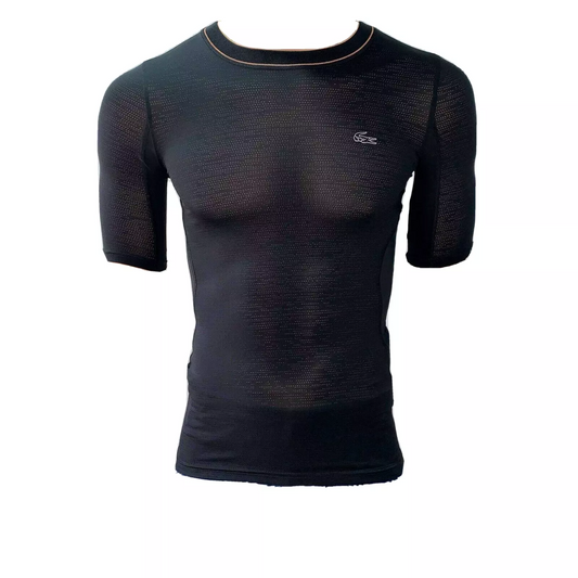Lacoste Mens T Shirt Black XS 2XL 4XL Compression Athletic Tennis Golf Reflective