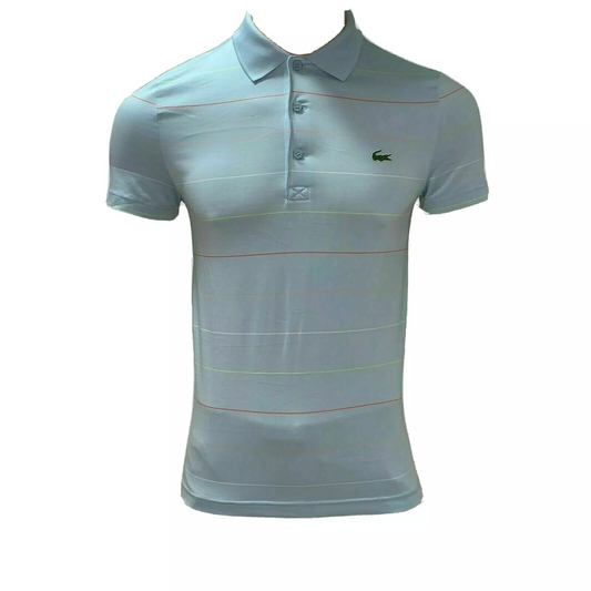 Lacoste Mens Polo Shirt XS 3XL 4XL Blue Striped Technical Jersey Sport Golf