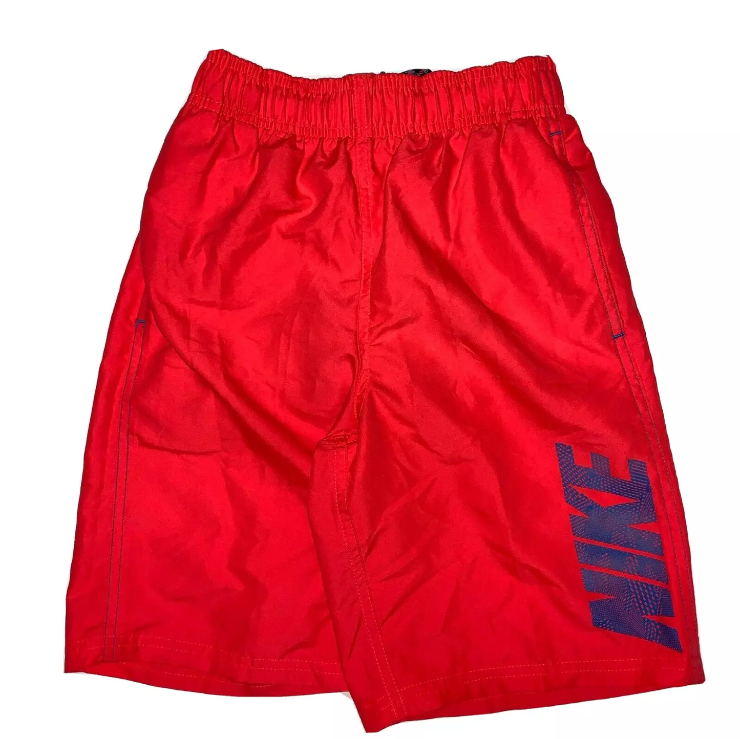 Nike Kids Boys Swimming Trunks Small Pink Pocket Waistband Drawstring 8 9 Yrs