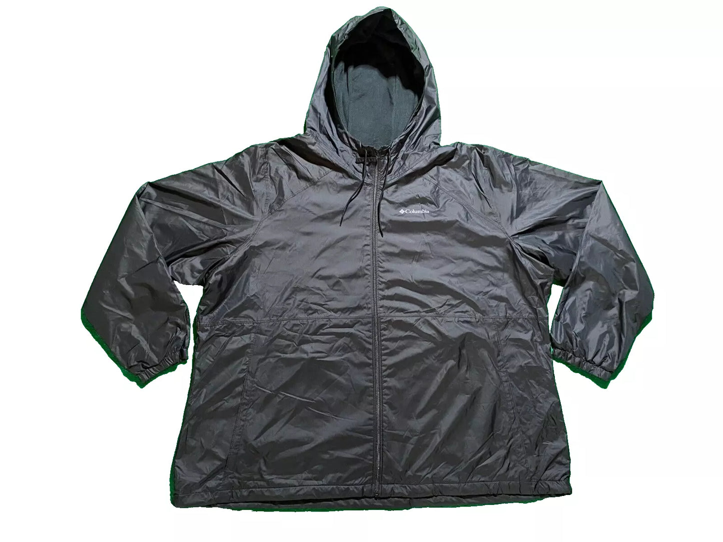 Columbia Womens XXXL Black Flash Forward Windbreaker Water Repellent Lightweight