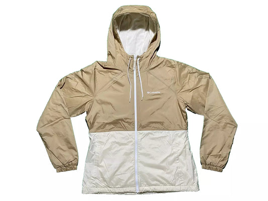 Columbia Womens XS S M XL 2XL Ancient Fossil Chalk Flash Forward Windbreaker