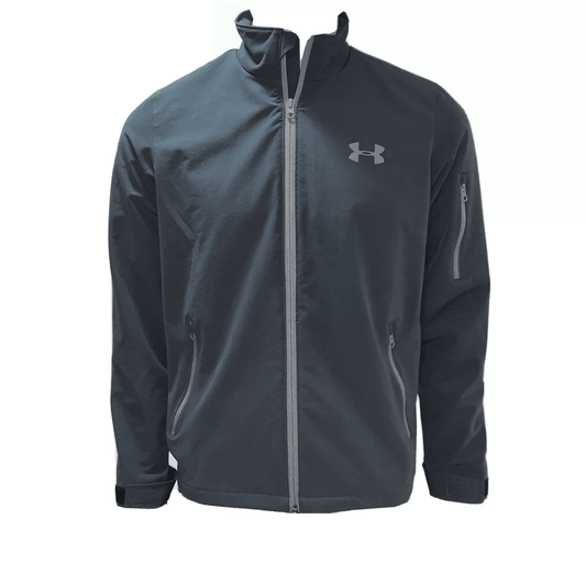 Under Armour Mens Jacket Medium Gray Windbreaker Breathable Moisture Wicking