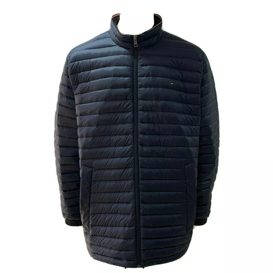 Tommy Hilfiger Mens Puffer Jacket 2XL Navy Blue Core Packable Down MW0MW12720