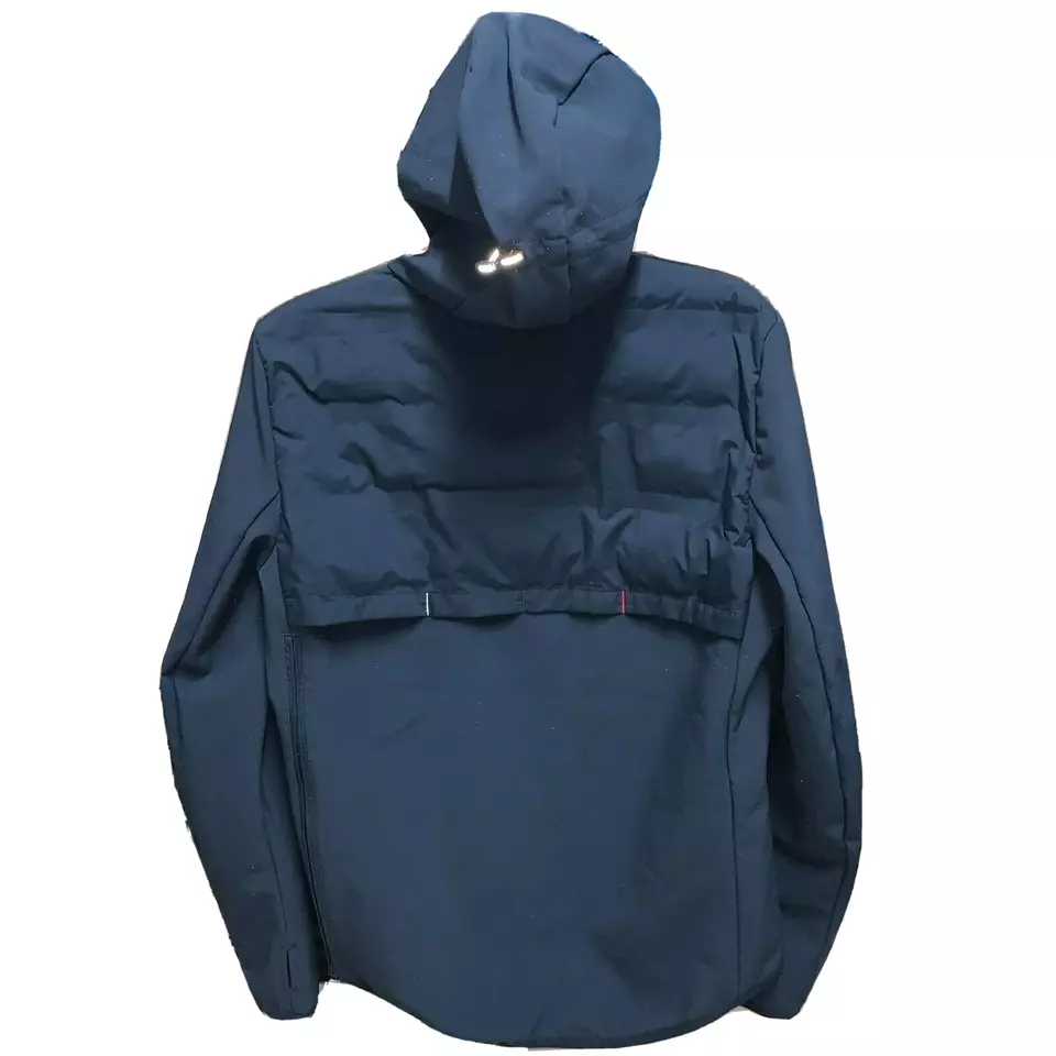 Tommy Hilfiger Women Jacket Large Navy Sport Hybrid Hooded Slim Fit S10S100377