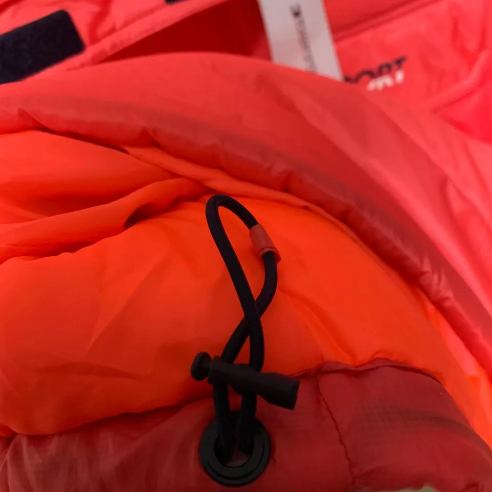 Tommy Hilfiger Women Jacket Small Pink Orange Small Sport Hoodie Down Insulated