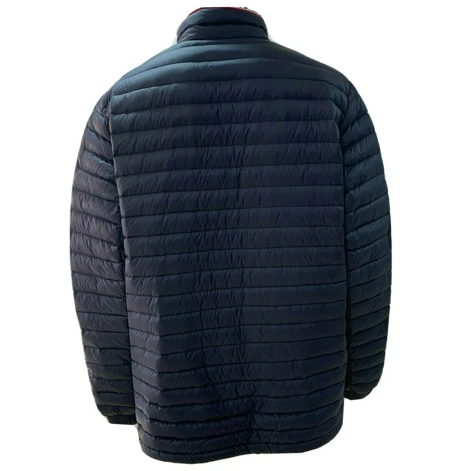Tommy Hilfiger Mens Puffer Jacket 2XL Navy Blue Core Packable Down MW0MW12720