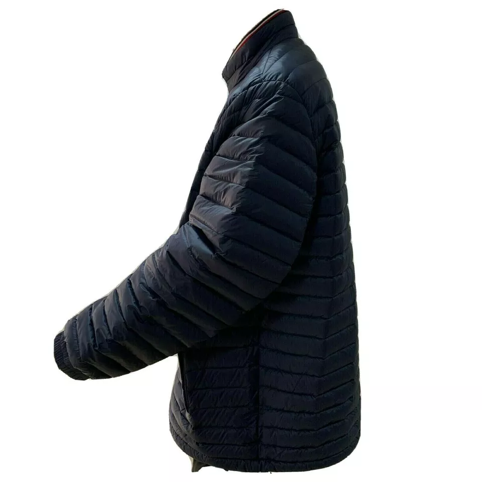 Tommy Hilfiger Mens Puffer Jacket 2XL Navy Blue Core Packable Down MW0MW12720