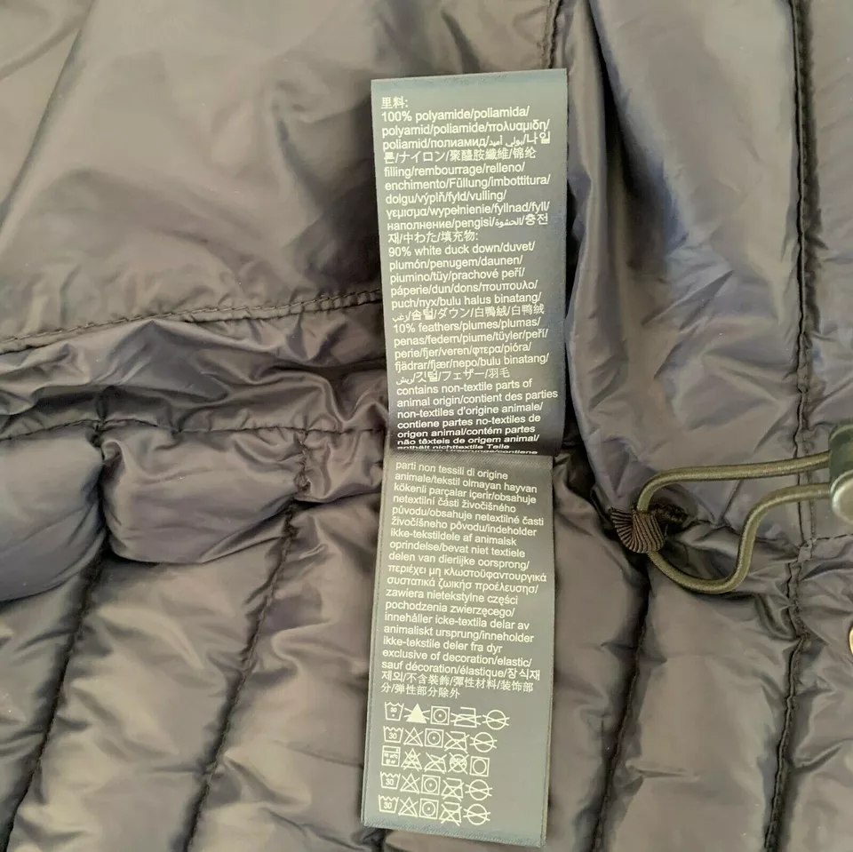 Tommy Hilfiger Mens Puffer Jacket 2XL Navy Blue Core Packable Down MW0MW12720