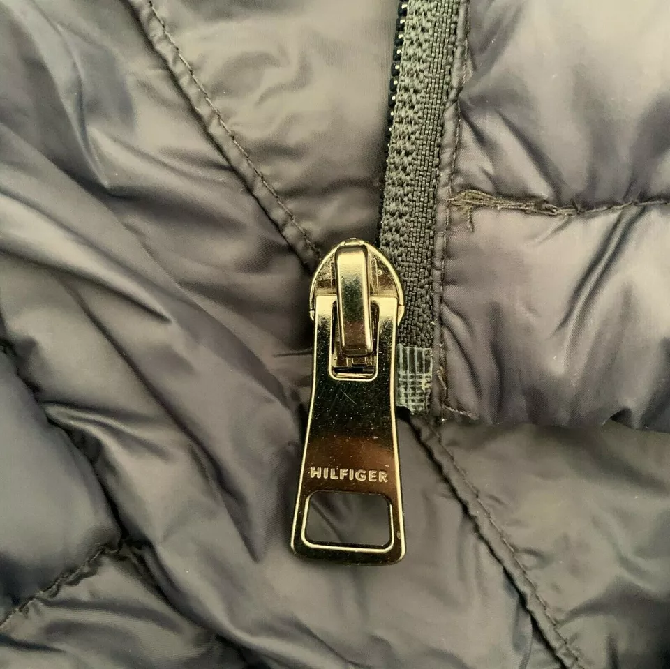 Tommy Hilfiger Mens Puffer Jacket 2XL Navy Blue Core Packable Down MW0MW12720