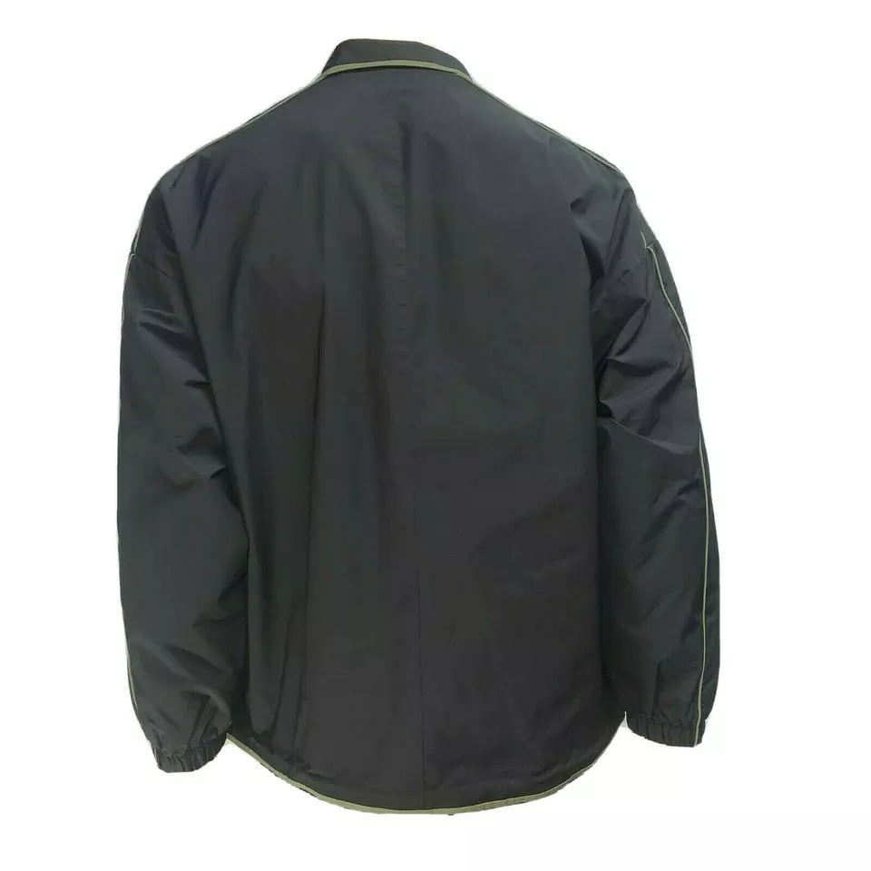 Hugo Boss Mens Jacket Medium Windbreaker 48 Black Green Lightweight Balcano 2021