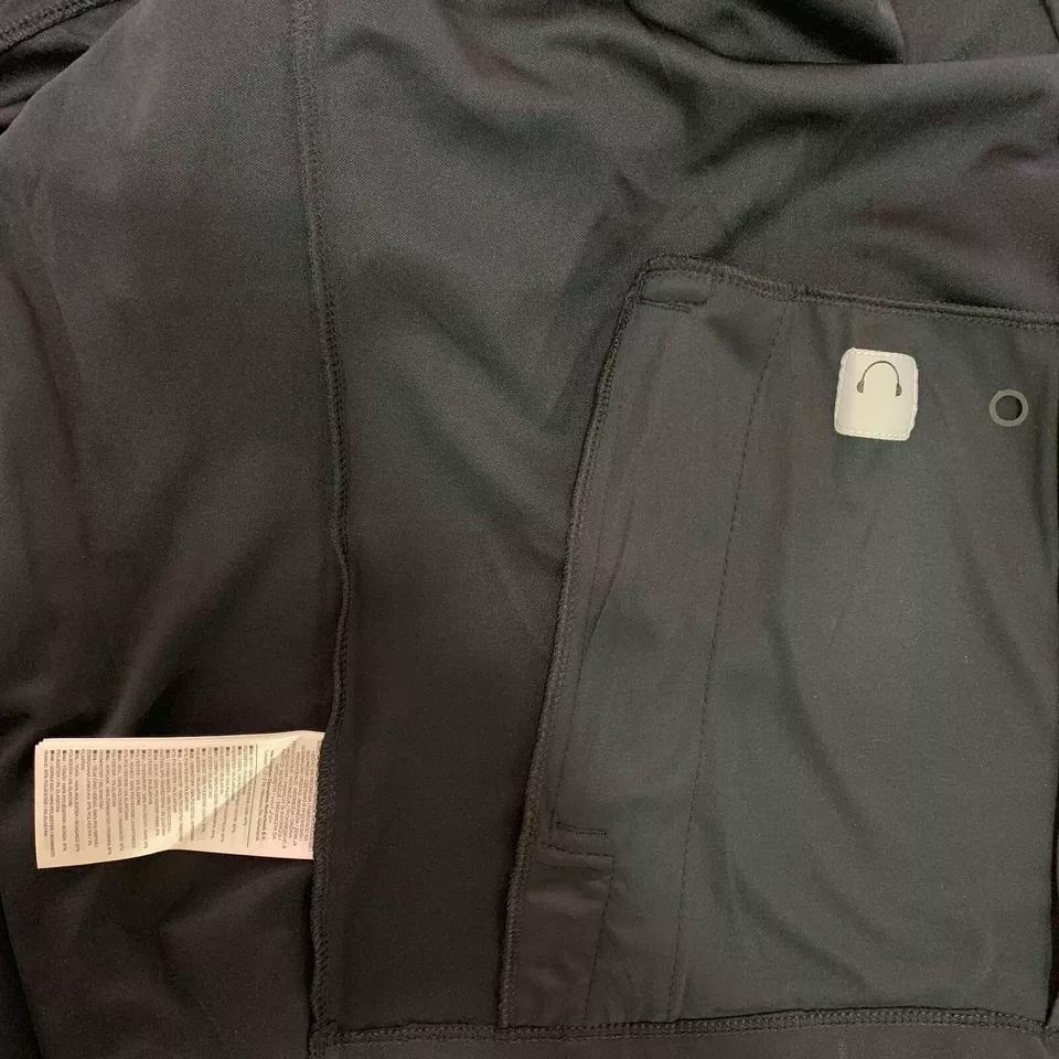 Nike Mens Track Jacket Black White Full Zip Dry Fit S M L XL Football Running
