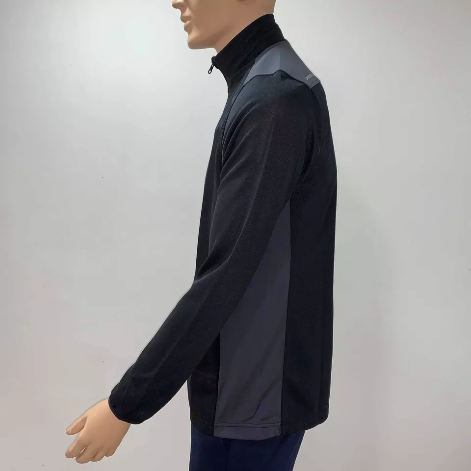 Under Armour Mens Track Jacket Black Gray Small Heat Gear Keeps You Cool