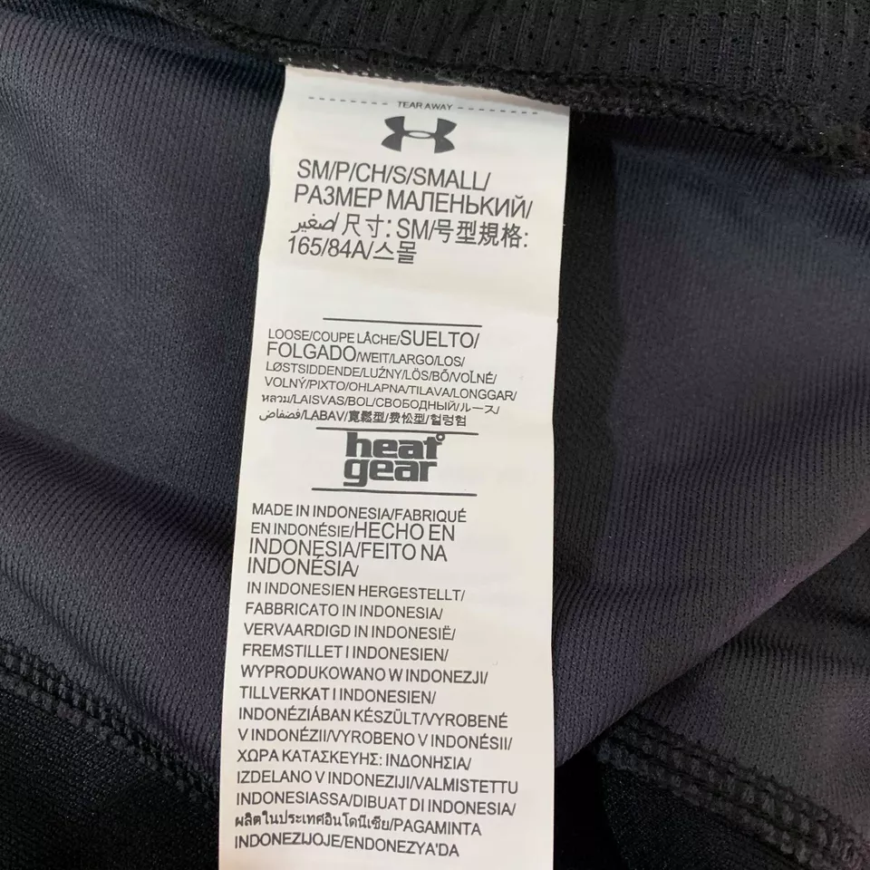 Under Armour Mens Track Jacket Black Gray Small Heat Gear Keeps You Cool