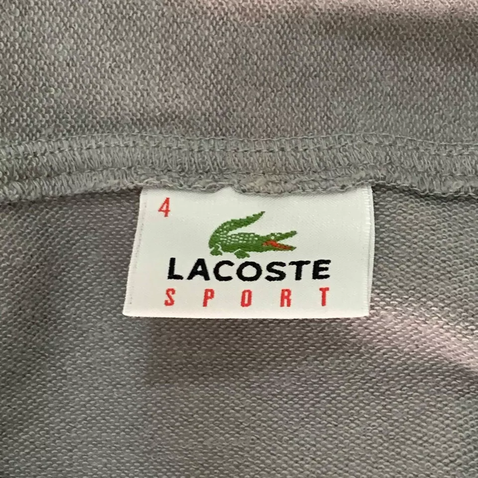 Lacoste Mens Vest Sweatshirt XL Gray Blue Hooded Sleeveless Cotton