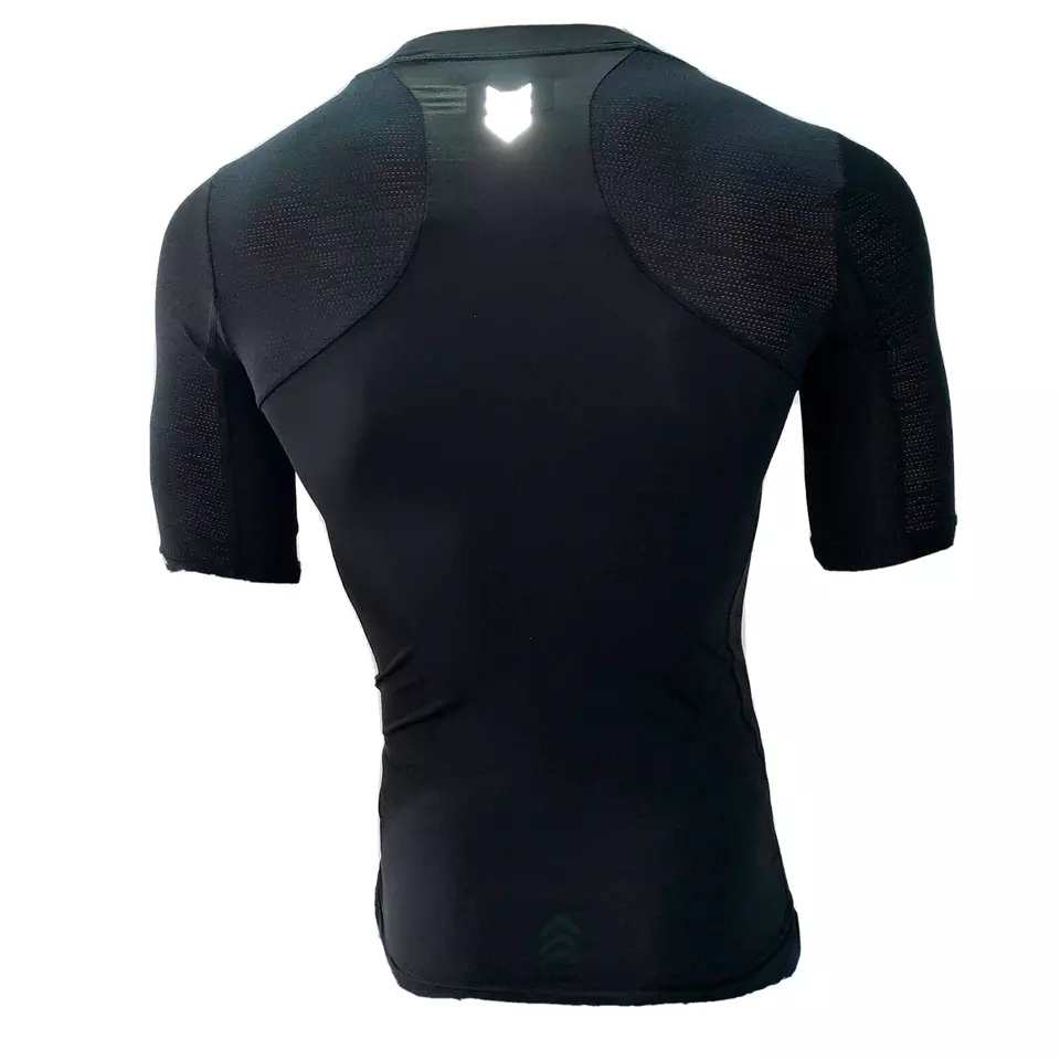 Lacoste Mens T Shirt Black XS 2XL 4XL Compression Athletic Tennis Golf Reflective