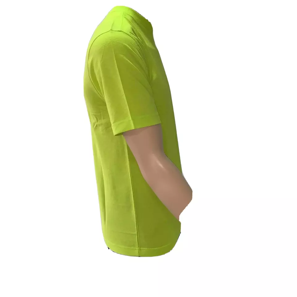 Lacoste Sport Mens T Shirt XS Fr 2 Yellow V Neck Waffle Knit Textured Cotton