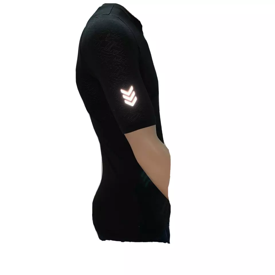 Lacoste Mens T Shirt Small Fr 3 Black Green Sport Compression Breathable TH2079