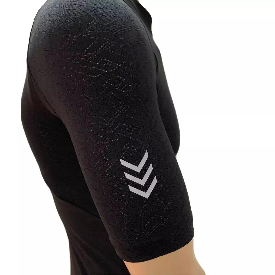 Lacoste Mens T Shirt Small Fr 3 Black Green Sport Compression Breathable TH2079