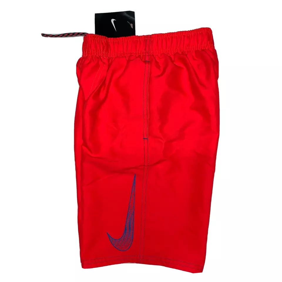 Nike Kids Boys Swimming Trunks Small Pink Pocket Waistband Drawstring 8 9 Yrs