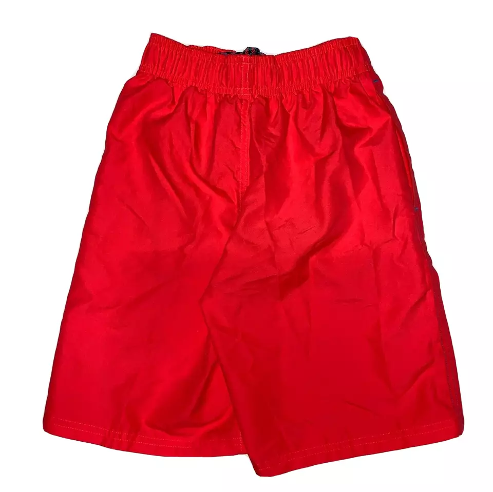 Nike Kids Boys Swimming Trunks Small Pink Pocket Waistband Drawstring 8 9 Yrs