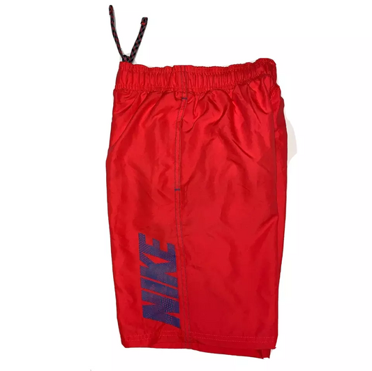 Nike Kids Boys Swimming Trunks Small Pink Pocket Waistband Drawstring 8 9 Yrs