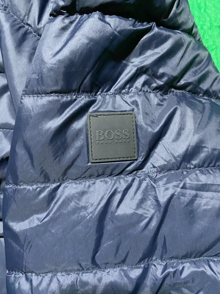 Hugo Boss Mens Jacket XL 2XL Navy Packable Down Water Repellent Canvas Chorus