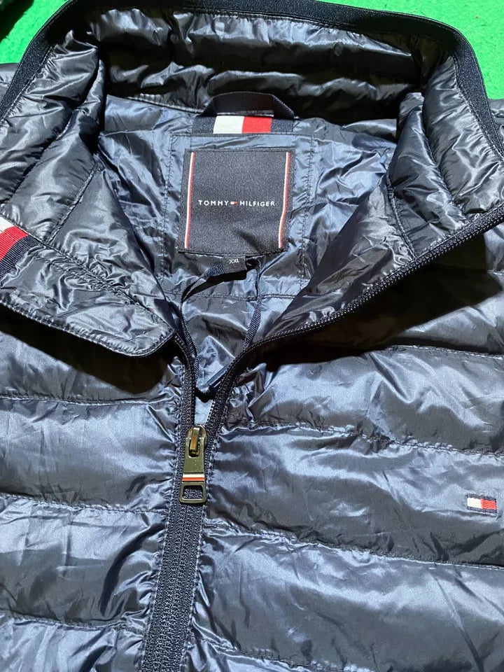 Tommy Hilfiger Men Navy Blue XXL XXXL Packable Jacket Puffer Insulated Recycled