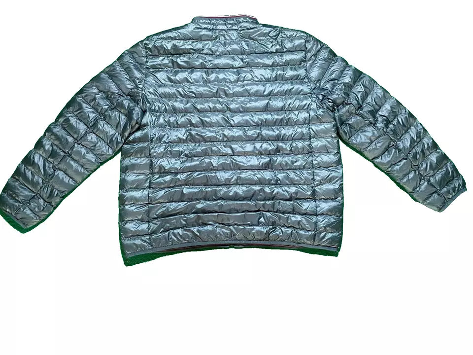Tommy Hilfiger Men Green XXXL Packable Jacket Puffer Insulated Recycled Full Zip