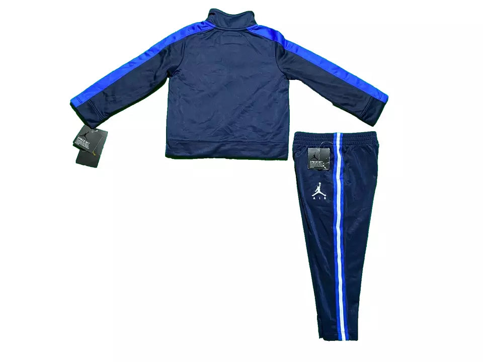 Nike Air Jordan Boy 2pc 18 24 Months Jogging Set Tracksuit Blue White Stripes