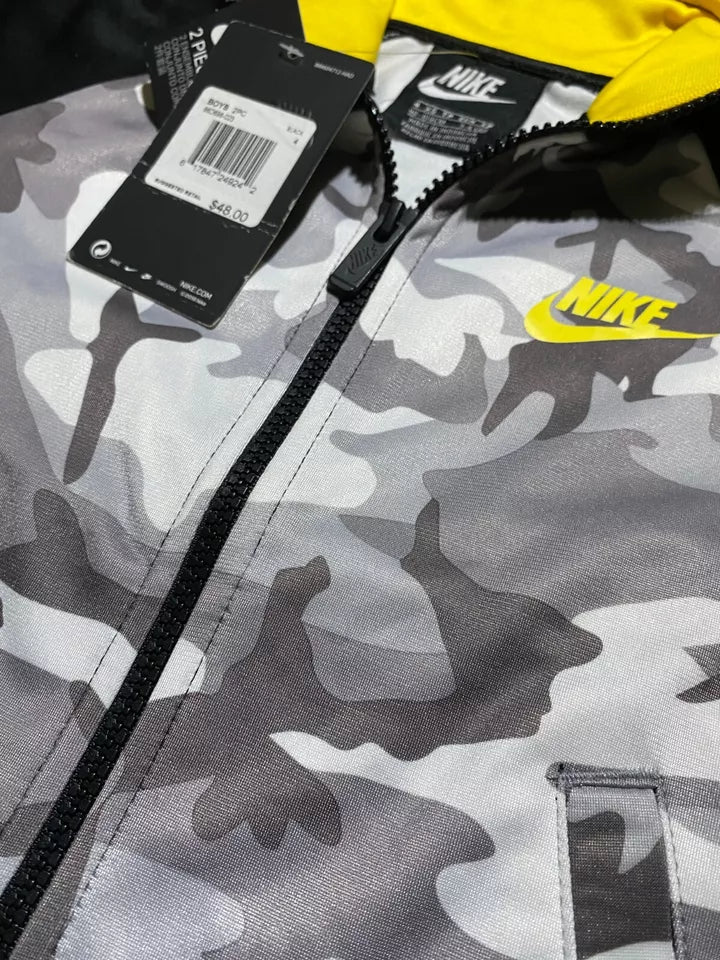 Nike Tracksuit Kids 3 4 Years Therma Dri Fit Insulated Elastic Waist Multicolor