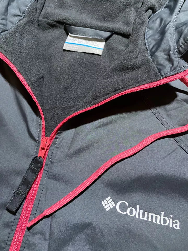 Columbia Womens XS L 2XL Gray Black Flash Forward Windbreaker Water Repellent