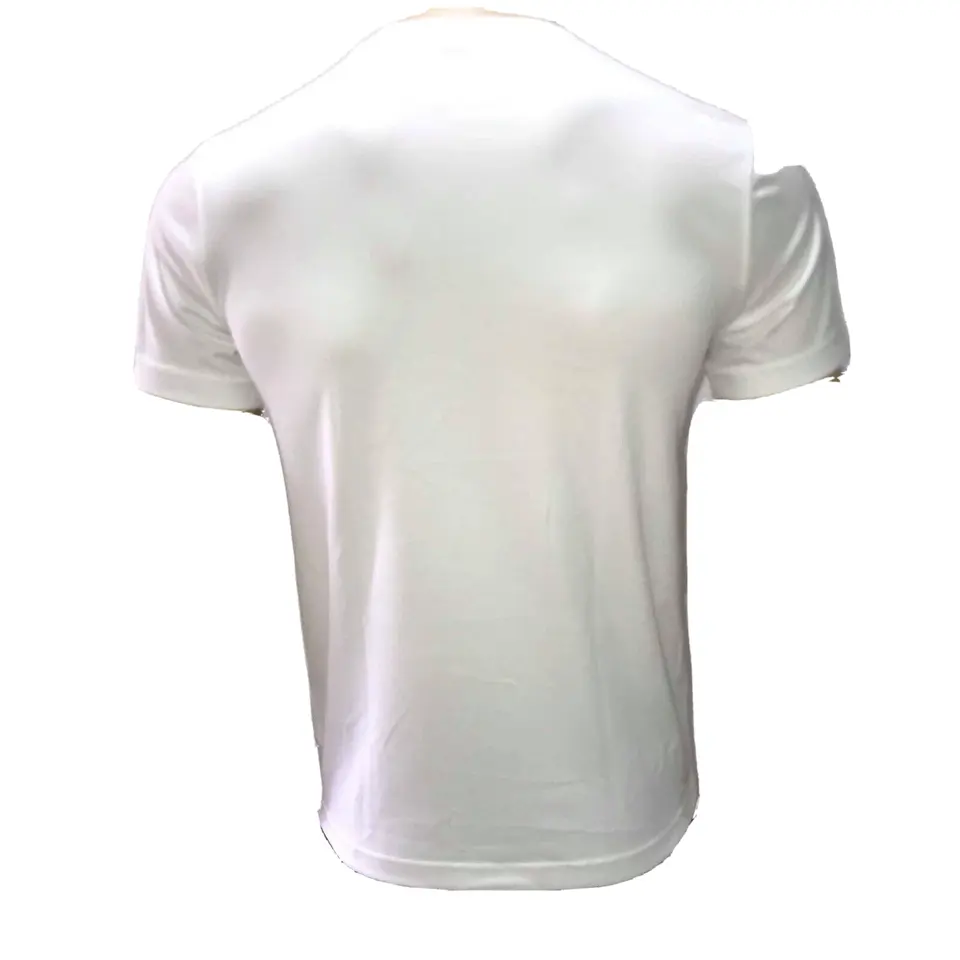 Lacoste Mens T Shirt XS Short Sleeve Colorblock Ultra Dry White Orange TH2097