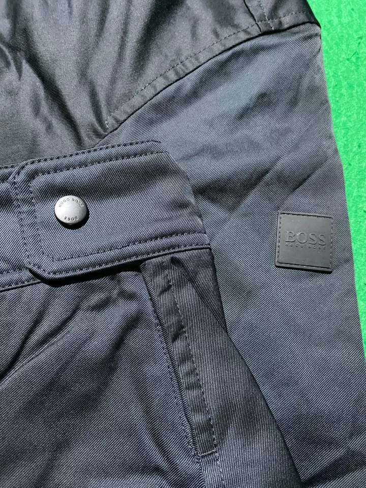 Hugo Boss Cento1 Coat Navy Blue XL Primaloft insulation Button up front placket