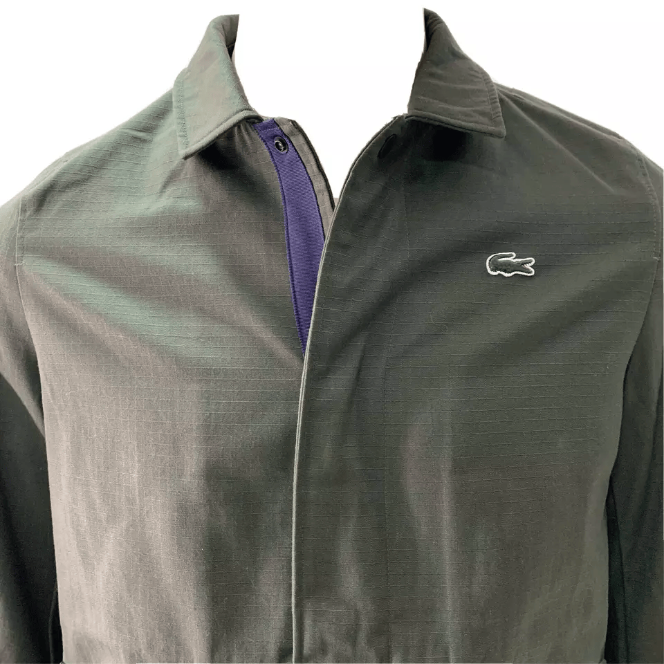 Lacoste Unisex 2XS Green Live Racket String Print Parka Fr 1 BH2633