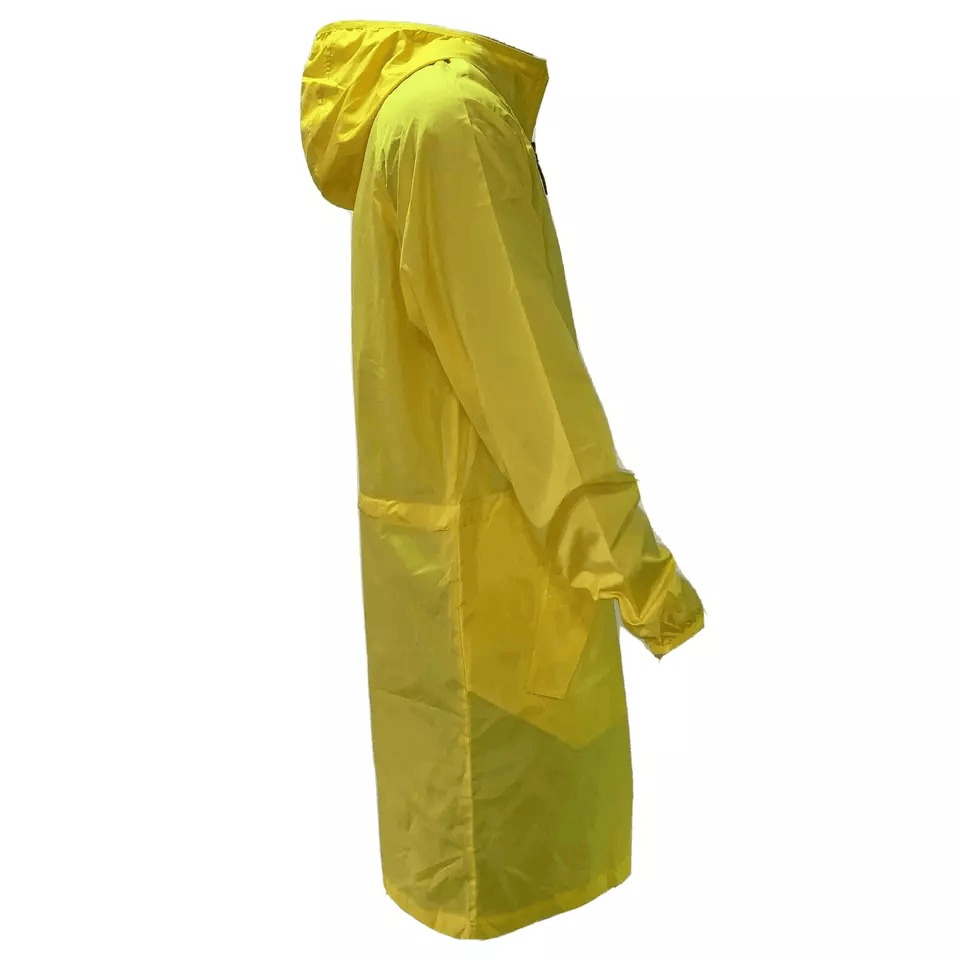 Lacoste Mens Jacket Medium Fr 50 Yellow Hooded Zip Parka Lightweight BH5434