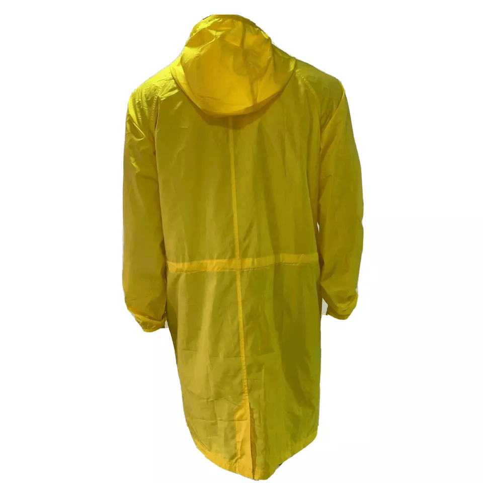 Lacoste Mens Jacket Medium Fr 50 Yellow Hooded Zip Parka Lightweight BH5434