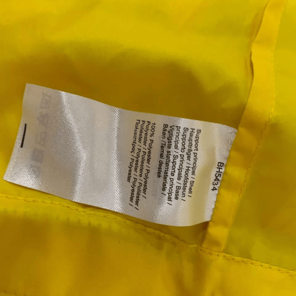 Lacoste Mens Jacket Medium Fr 50 Yellow Hooded Zip Parka Lightweight BH5434
