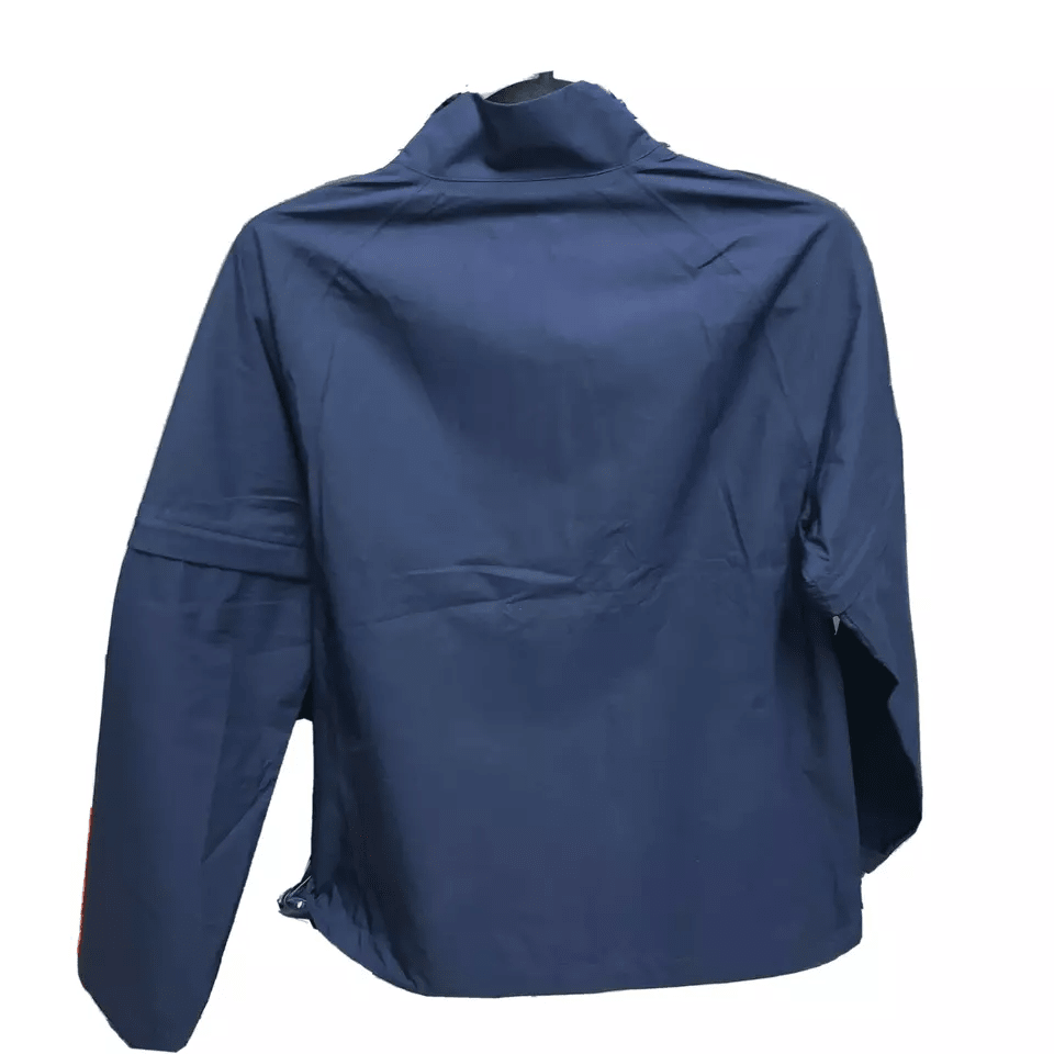 Lacoste Sport Women Jacket Small 36 Navy Blue Removable Sleeves Presidents Cup