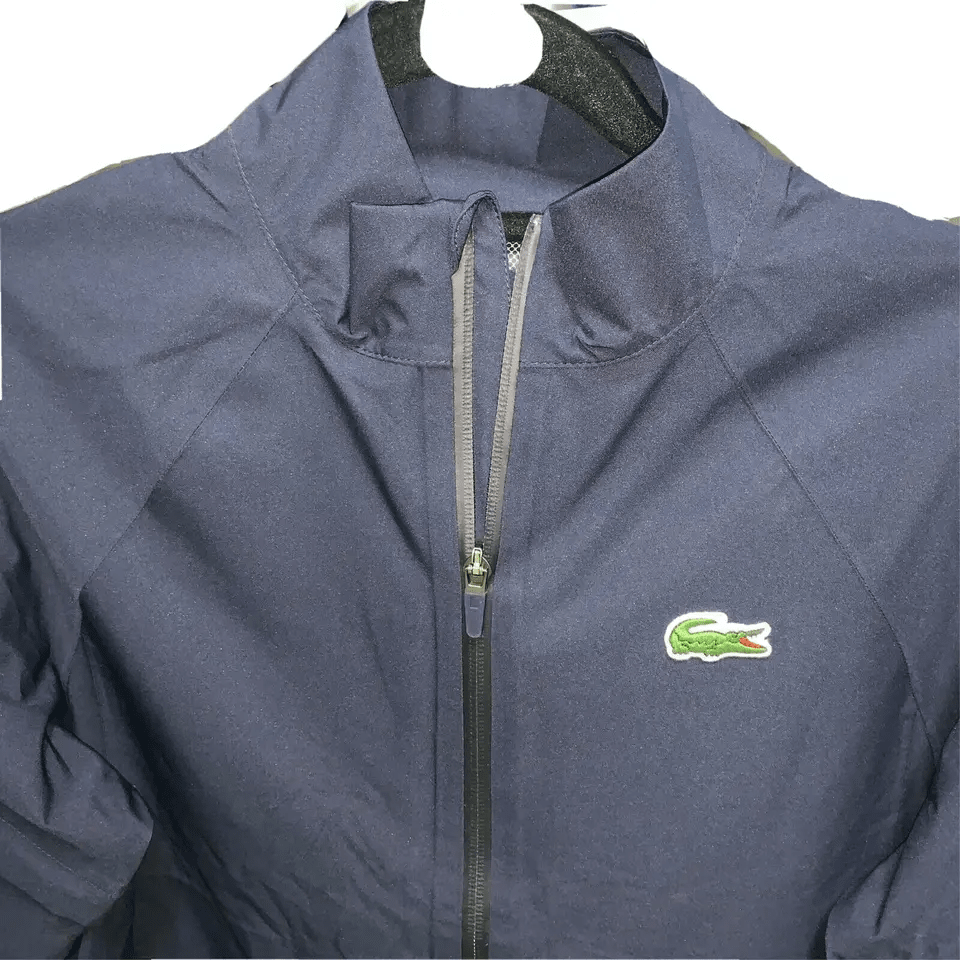 Lacoste Sport Women Jacket Small 36 Navy Blue Removable Sleeves Presidents Cup