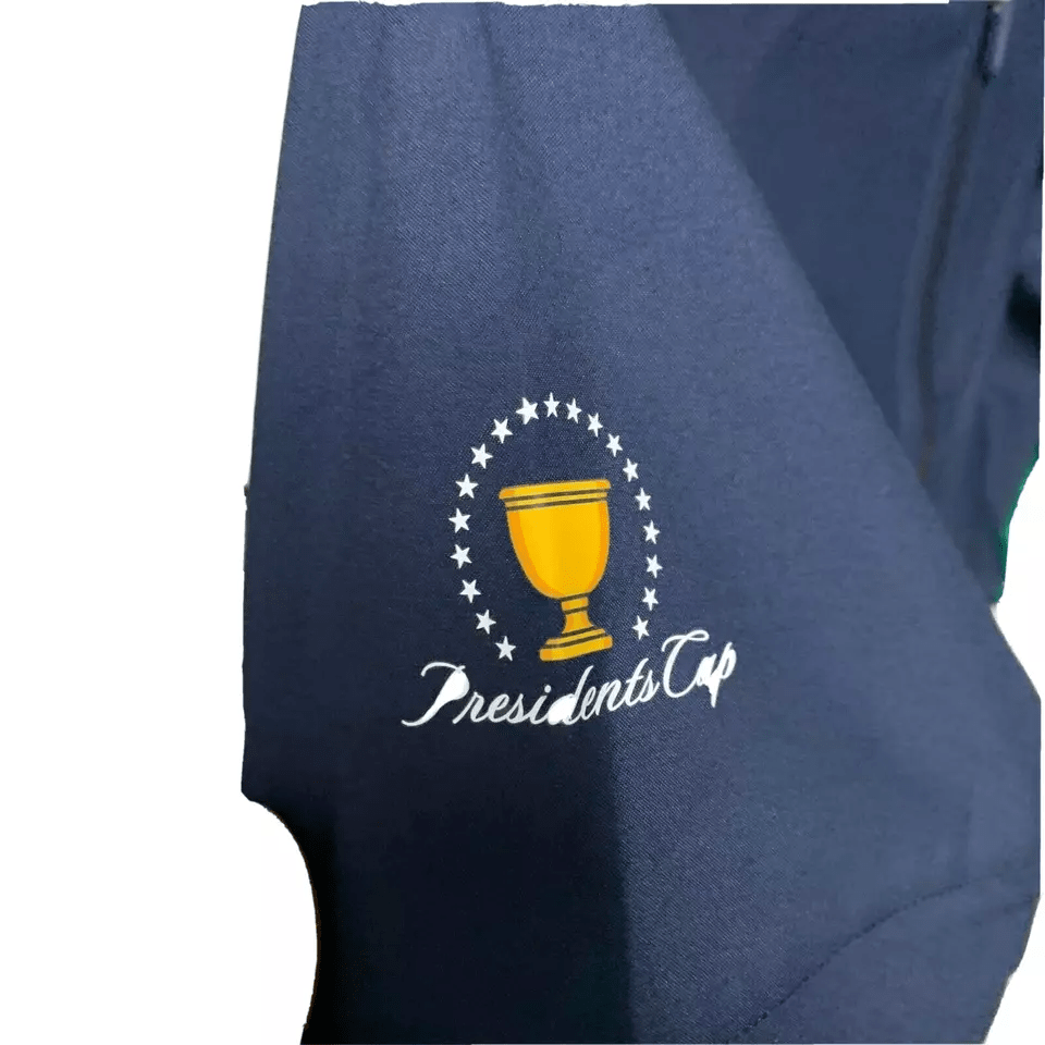 Lacoste Sport Women Jacket Small 36 Navy Blue Removable Sleeves Presidents Cup