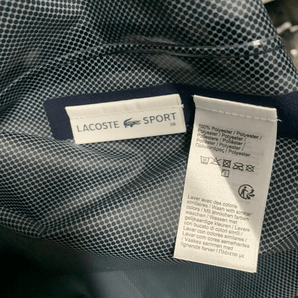 Lacoste Sport Women Jacket Small 36 Navy Blue Removable Sleeves Presidents Cup