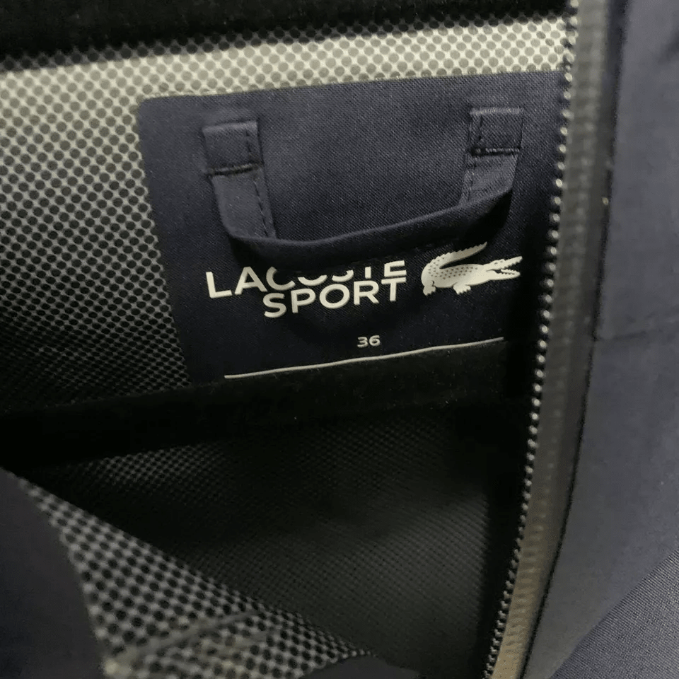 Lacoste Sport Women Jacket Small 36 Navy Blue Removable Sleeves Presidents Cup