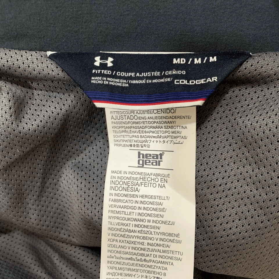 Under Armour Mens Jacket Medium Gray Windbreaker Breathable Moisture Wicking